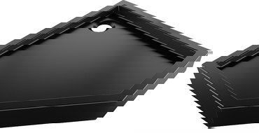 Mexen Flow+ päťuholníkový sprchový kút 100 x 100 cm, čierny matný - 46P701010H