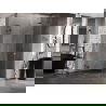 Mexen Lunar L polkruhová sprchová kabína pravá 100 x 80 cm, priehľadná, ružové zlato - 833L-100P-080L-60-00