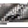 Mexen Lunar L polkruhová sprchová kabína pravá 100 x 80 cm, priehľadná, ružové zlato - 833L-100P-080L-60-00