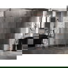 Mexen Lunar L polkruhová sprchová kabína, otváracia pravá 100 x 90 cm, transparentná, ružové zlato - 833L-100P-090L-60-00