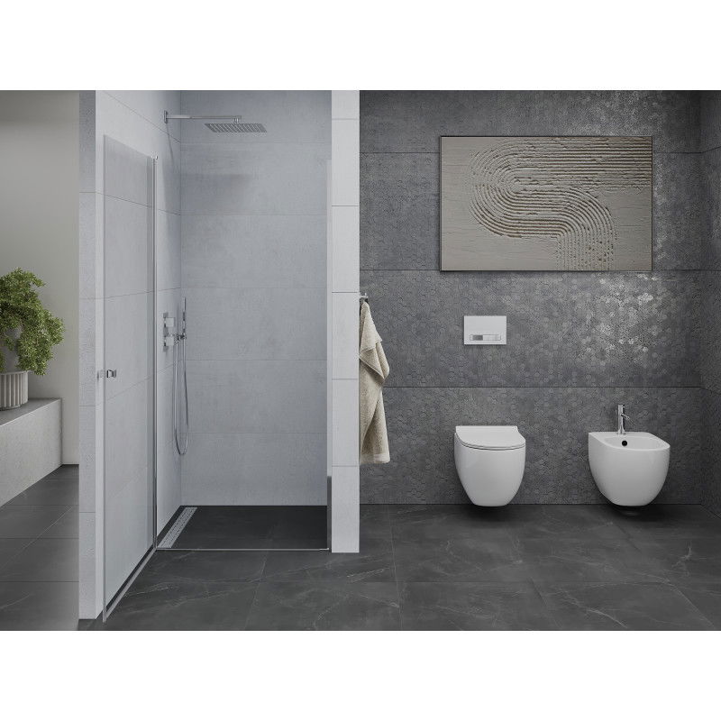 Mexen Pretoria Sprchové dvere výklopné 70 cm, priehľadné, chróm - 852-070-000-01-00