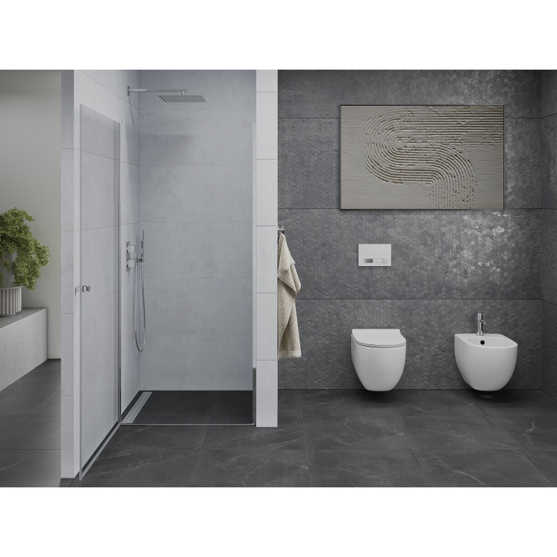 Mexen Pretoria sprchové dvere 80 cm, priehľadné, chróm - 852-080-000-01-00