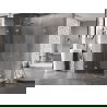 Mexen Lunar L Duo sprchový kút 90 x 85 cm, priehľadný, chróm - 834L-090L-085P-01-00