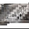Mexen Lunar L Duo sprchový kút 90 x 85 cm, priehľadný, chróm - 834L-090L-085P-01-00