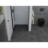 Mexen Pretoria sprchové dvere otváracie 80 cm, priehľadné, čierne - 852-080-000-70-00