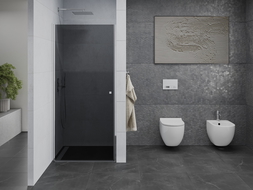 Mexen Pretoria sprchové dvere výkyvné 70 cm, grafit, chróm - 852-070-000-01-40