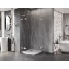 Mexen Lunar L Duo sprchová kabína otvárateľná 105 x 105 cm, transparentná, chróm - 834L-105L-105P-01-00