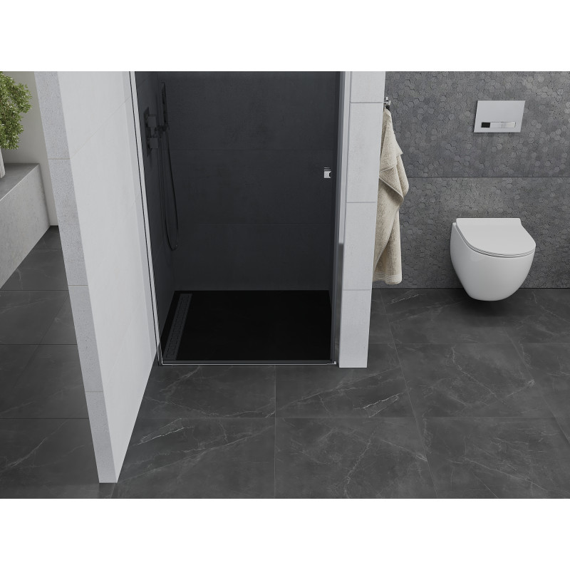 Mexen Pretoria sprchové dvere otváracie 90 cm, grafit, chróm - 852-090-000-01-40