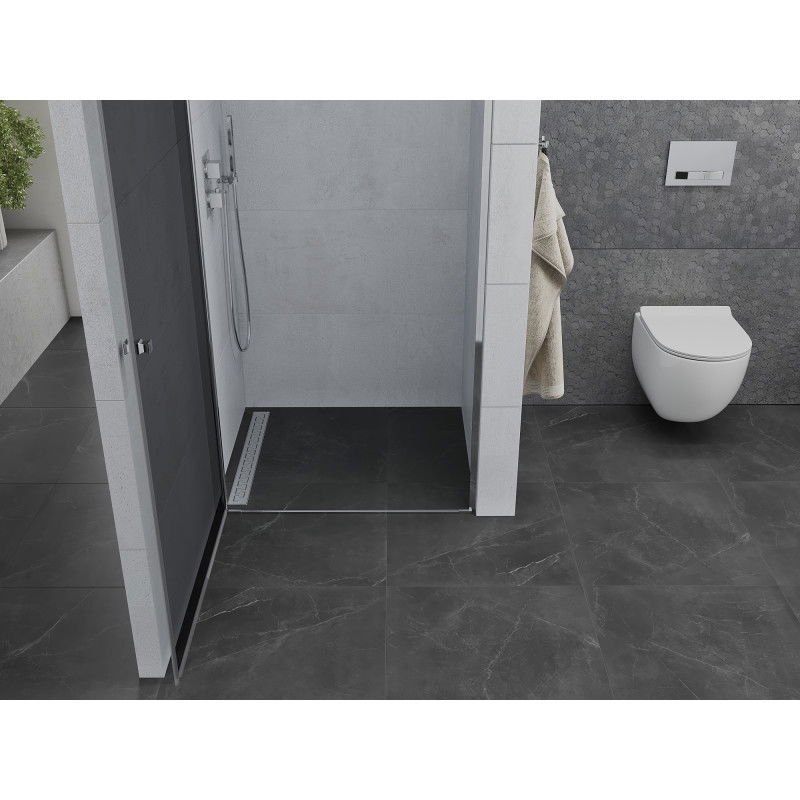 Mexen Pretoria sprchové dvere výklopné 90 cm, grafit, chróm - 852-090-000-01-40