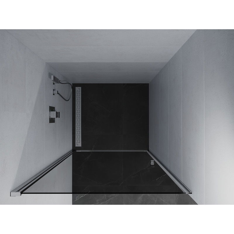 Mexen Pretoria sprchové dvere výklopné 90 cm, grafit, chróm - 852-090-000-01-40