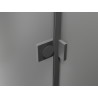 Mexen Lunar rohová sprchová kabína s pántovými dverami ľavá 80 x 90 cm, transparentná, gun metal - 831-080L-090P-95-00-L