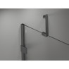 Mexen Lunar rohová sprchová kabína s pántovými dverami ľavá 80 x 90 cm, transparentná, gun metal - 831-080L-090P-95-00-L