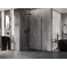 Mexen Lunar pentaľná sprchová kabína výklopná ľavá 100 x 100 cm, transparentná, gun metal - 831-100L-100P-95-00-L