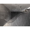 Mexen Lunar päťuholníková sprchová kabína s otváracími dverami vľavo 80 x 80 cm, priehľadná, brúsený nikel