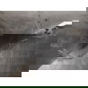 Mexen Lunar päťuholníkový sprchový kút s otváracími dvierkami 90 x 90 cm, transparentný, brúsený nikel - 831-090L-090P-97-00-L
