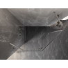 Mexen Lunar pentagonálna sprchová kabína ľavá 100 x 80 cm, transparentná, brúsený nikel - 831-100L-080P-97-00-L