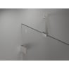 Mexen Lunar päťuholníková sprchová kabína s ľavým otváraním 100 x 90 cm, transparentná, brúsený nikel - 831-100L-090P-97-00-L