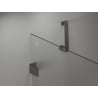 Mexen Lunar päťuholníková sprchová kabína otváracia pravá 80 x 100 cm, transparentná, gun metal - 831-080P-100L-95-00-P