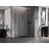 Mexen Lunar päťuholníková sprchová kabína otváracia pravá 100 x 80 cm, transparentná, gun metal - 831-100P-080L-95-00-P