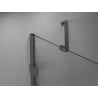 Mexen Lunar päťuholníková sprchová kabína otváracia pravá 100 x 80 cm, transparentná, gun metal - 831-100P-080L-95-00-P