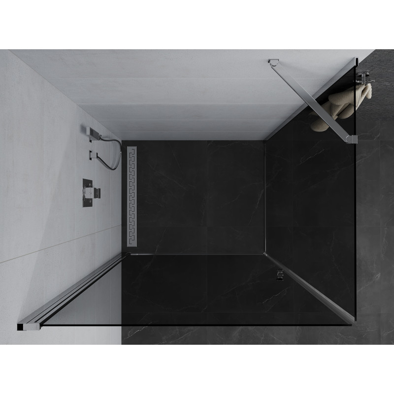 Mexen Pretoria sklopná sprchová kabína 70 x 120 cm, grafitová, chróm - 852-070-120-01-40