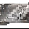 Mexen Lunar L Duo sprchová kabína s otočnými dverami 120 x 120 cm, priehľadná, biela - 834L-120L-120P-20-00