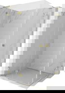 Mexen Lunar L Duo sprchová kabína sklápacia ľavá 95 x 70 cm, transparentná, zlatá - 834L-095L-070P-50-00