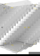 Mexen Lunar L Duo sprchový kút s otočnými ľavými dverami 115 x 85 cm, transparentný, zlatý - 834L-115L-085P-50-00