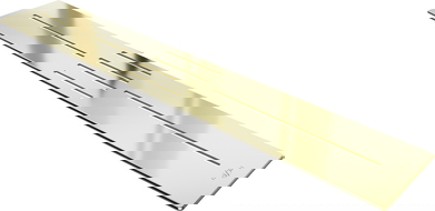 Mexen Toro kryt brodzika 130-160 cm, zlatá - 43920050