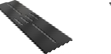 Mexen Toro kryt na sprchovú vaničku 130-160 cm, čierny - 43920070
