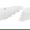 Mexen Luna Slim voľne stojaca vaňa 170 x 75 cm, biela, preliv gun gray brúsený - 52041707500-66