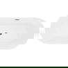 Mexen Luna Slim voľne stojaca vaňa 170 x 75 cm, biela, preliv gun gray brúsený - 52041707500-66