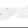 Mexen Oval Slim voľne stojaca pri stene vaňa 170 x 80 cm, biela, prepad čierny - 52661708000-70