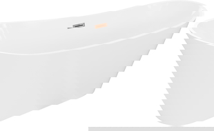 Mexen Dora voľne stojaca vaňa 150 x 75 cm, biela, prepad ružové zlato - 52071507500-60