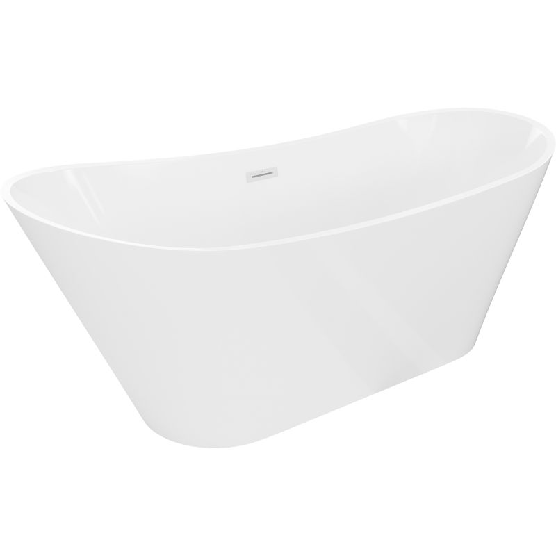 Mexen Dora voľne stojaca vaňa 150 x 75 cm, biela, biely prepad - 52071507500-20