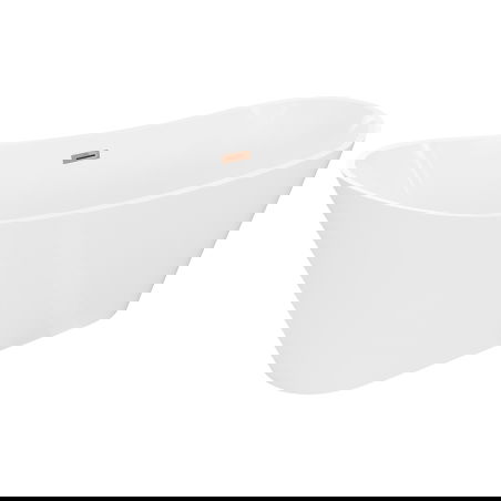 Mexen Dora voľne stojaca vaňa 170 x 75 cm, biela, prepad ružové zlato - 52071707500-60