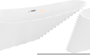 Mexen Dora voľne stojaca vaňa 170 x 75 cm, biela, prepad kartáčovaná meď - 52071707500-65