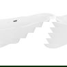 Mexen Dora voľne stojaca vaňa 170 x 75 cm, biela, prepad gun gray brúsený - 52071707500-66