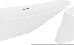 Mexen Dora voľne stojaca vaňa 170 x 75 cm, biela, prepad gun gray kartáčovaný - 52071707500-66