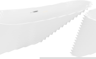 Mexen Dora voľne stojaca vaňa 170 x 75 cm, biela, prepadový odtok z brúseného niklu - 52071707500-97