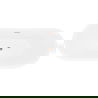 Mexen Lotos voľne stojaca vaňa 140 x 75 cm, biela/čierna, prepad brúsená meď - 52051407775-65
