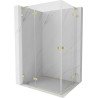 Mexen Lunar L Duo sprchová kabína ľavá 105 x 95 cm, transparentná, zlatá kartáčovaná - 834L-105L-095P-55-00