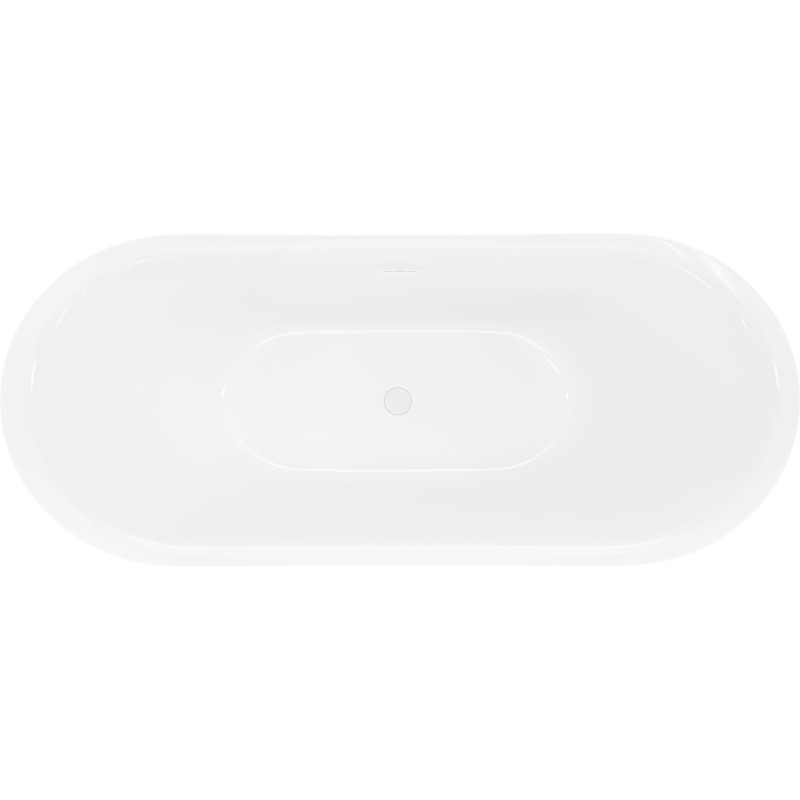 Mexen Lotos voľne stojaca vaňa 150 x 75 cm, biela, biely prepad - 52051507700-20