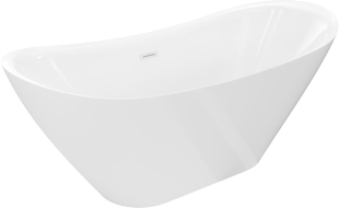 Mexen Lotos voľne stojaca vaňa 150 x 75 cm, biela, biely prepad - 52051507700-20