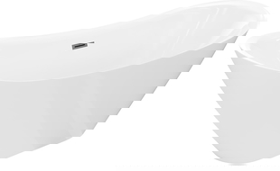 Mexen Lotos samostatne stojaca vaňa 150 x 75 cm, biela, prepad gun gray kartáčovaný - 52051507700-66