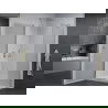 Mexen Pretoria sprchový kút s otváraním 80 x 70 cm, transparentný, chróm + Flat vanička - 852-080-070-01-00-4010