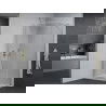 Mexen Pretoria sprchový kút s otváraním 80 x 70 cm, transparentný, chróm + Flat vanička - 852-080-070-01-00-4010