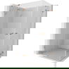 Mexen Lunar Duo sprchovací kút s otváracími dverami 100 x 90 cm, priehľadný, brúsená meď - 834-100L-090P-65-00