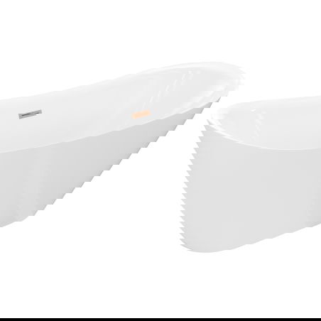 Mexen Lotos voľne stojaca vaňa 170 x 75 cm, biela, prepad kartáčovaná meď - 52051707700-65