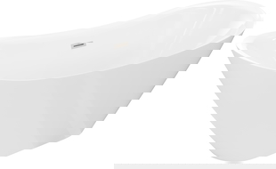 Mexen Lotos samostatne stojaca vaňa 170 x 75 cm, biela, prepad z brúseného niklu - 52051707700-97